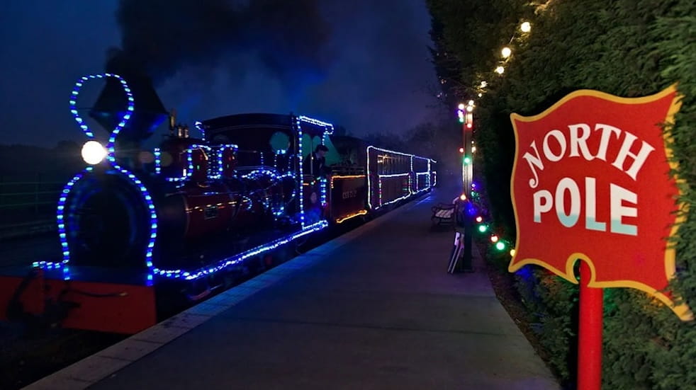 Magical Standa Express illuminated at Statfold Country Park